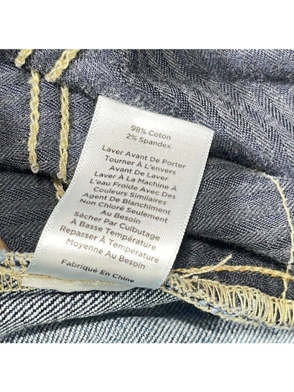 Talbots Flawless Slim Ankle Jeans Size 12 Distressed Raw Hem Medium Wash Stretch - Picture 5 of 12